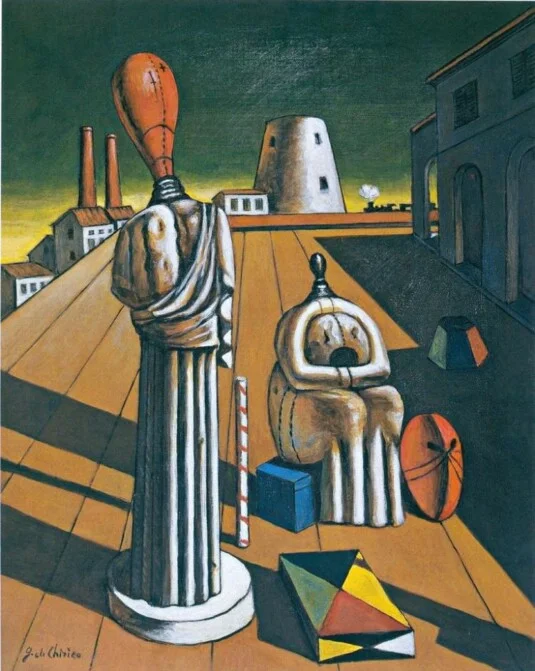 Artwork by Giorgio de Chirico "Le muse inquietanti"